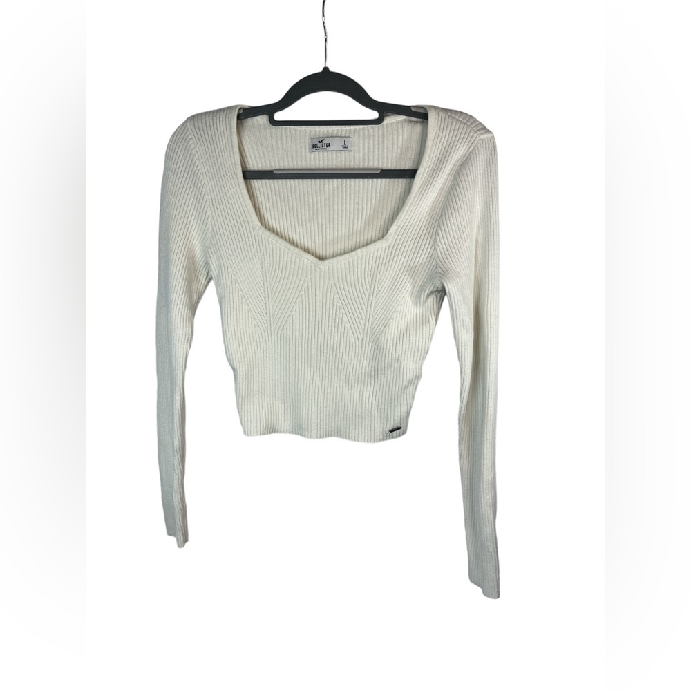 Hollister crop‎ sweater size large
